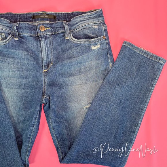 Joe's Jeans Distressed Skinny Ankle Jeans Size 30 - Picture 10 of 15